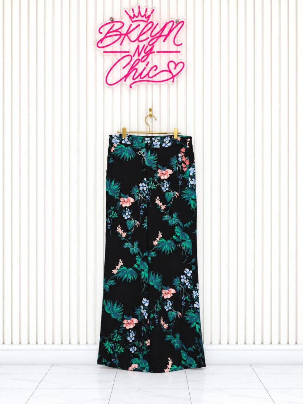 Banana Republic Floral Wide-Leg Pants